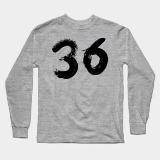 Number 36 Long Sleeve T-Shirt